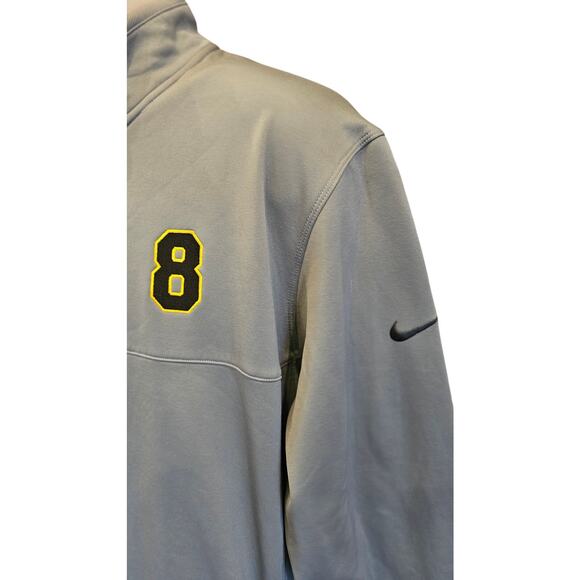 Nike golf tour performance therma fit fleece lined 1/4 zip #8 patch sz XL grey - Picture 2 of 7